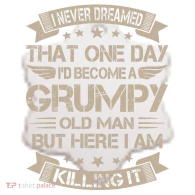 I Never Dreamed That Id Become A Grumpy Old Man Grandpa Ceramic Ornament