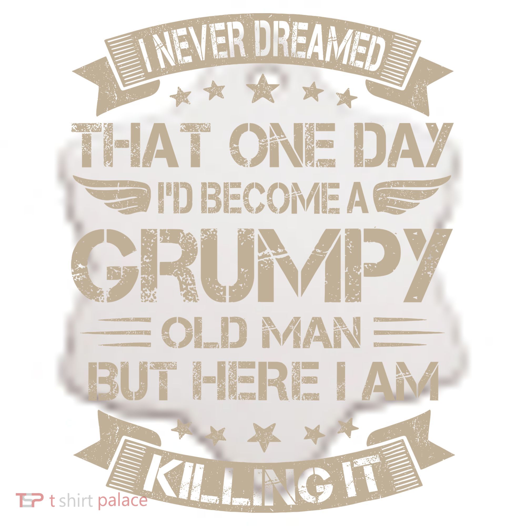 I Never Dreamed That Id Become A Grumpy Old Man Grandpa Ceramic Ornament