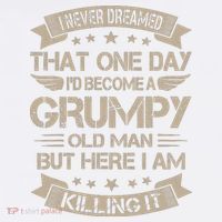 I Never Dreamed That Id Become A Grumpy Old Man Grandpa Comfort Colors Garment-Dyed Hooded Sweatshirt thumb 2