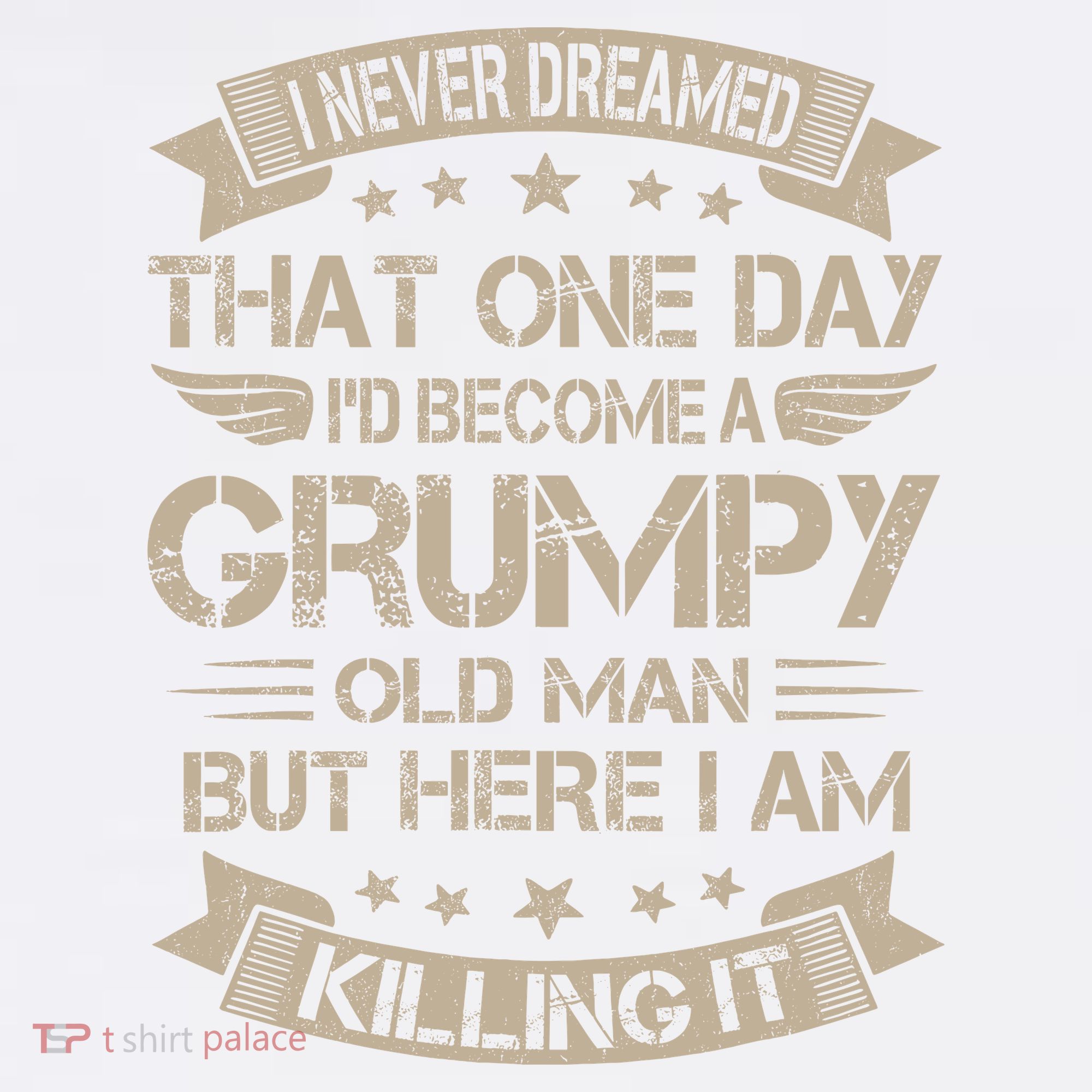 I Never Dreamed That Id Become A Grumpy Old Man Grandpa Comfort Colors Garment-Dyed Hooded Sweatshirt