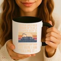 I Never Dreamed I'd Grow Up To Be Pontoon Captain Gift Cool Gift Coffee Mug thumb 3