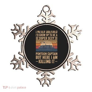 I Never Dreamed I'd Grow Up To Be Pontoon Captain Gift Cool Gift Ornament
