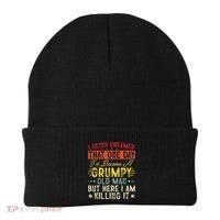 I Never Dreamed That I'd Become A Grumpy Old Man Grandpa Beanie thumb 0