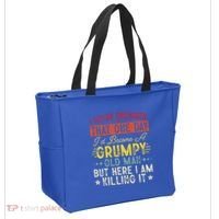 I Never Dreamed That I'd Become A Grumpy Old Man Grandpa Tote Bag thumb 2