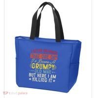 I Never Dreamed That I'd Become A Grumpy Old Man Grandpa Tote Bag thumb 3