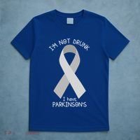 Im Not Drunk I Have Parkinsons Awareness Ribbon Pd Patient Gift T-Shirt thumb 5