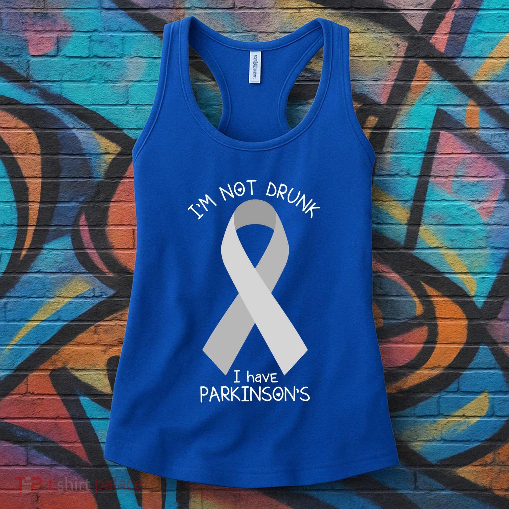 Im Not Drunk I Have Parkinsons Awareness Ribbon Pd Patient Gift Women's Tank Top