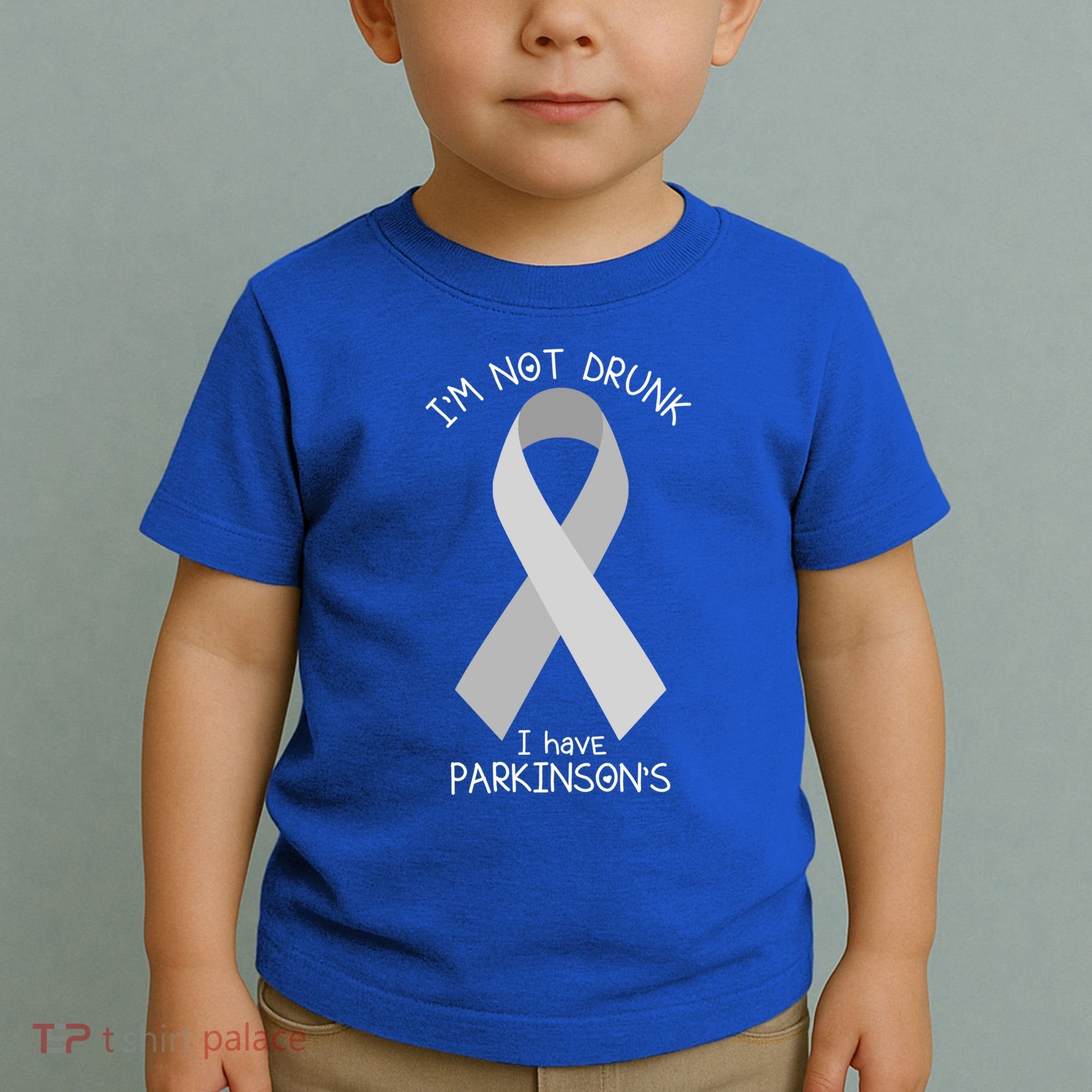 Im Not Drunk I Have Parkinsons Awareness Ribbon Pd Patient Gift Toddler T-Shirt