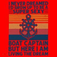 I Never Dreamed ID Grow Up To Be A Super Sexy Boat Captain Santa Hat thumb 1