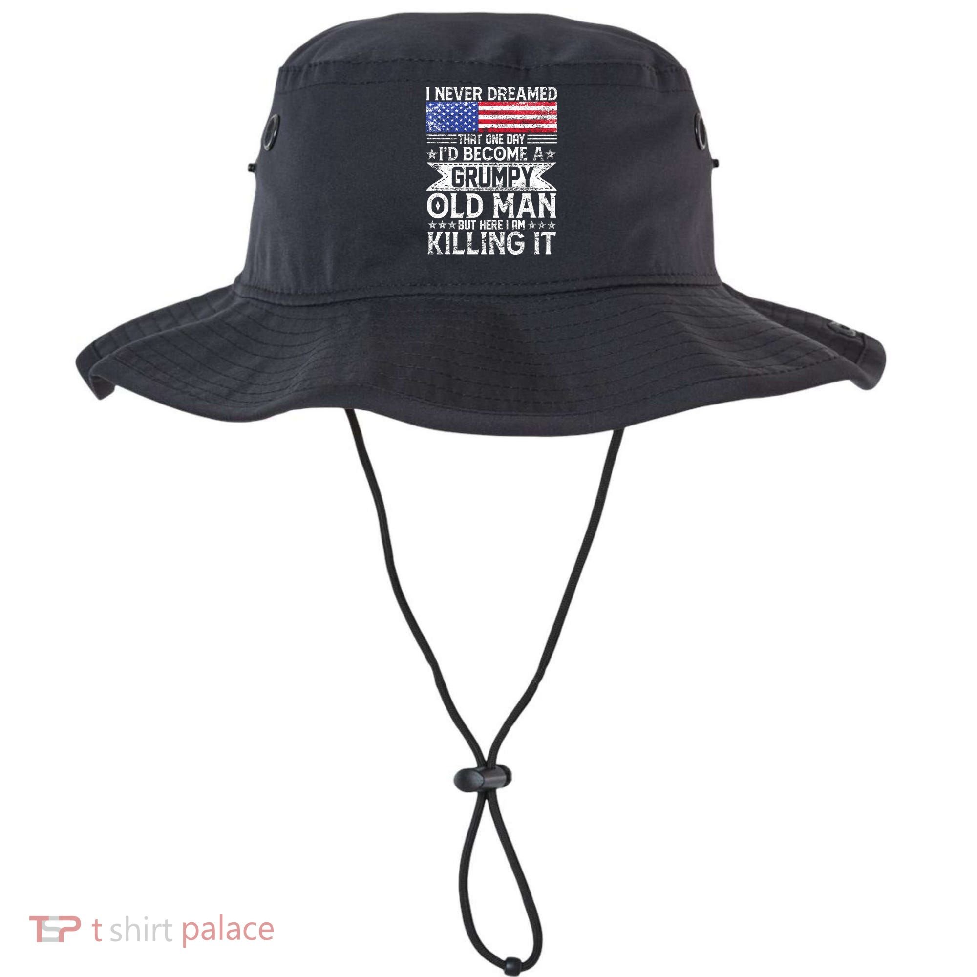 I Never Dreamed I'd Become A Grumpy Old Man Bucket Hat