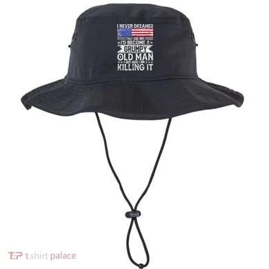 I Never Dreamed I'd Become A Grumpy Old Man Bucket Hat