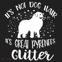 Its Not Dog Hair Its Great Pyrenees Glitter For Funny Gift Beanie thumb 2