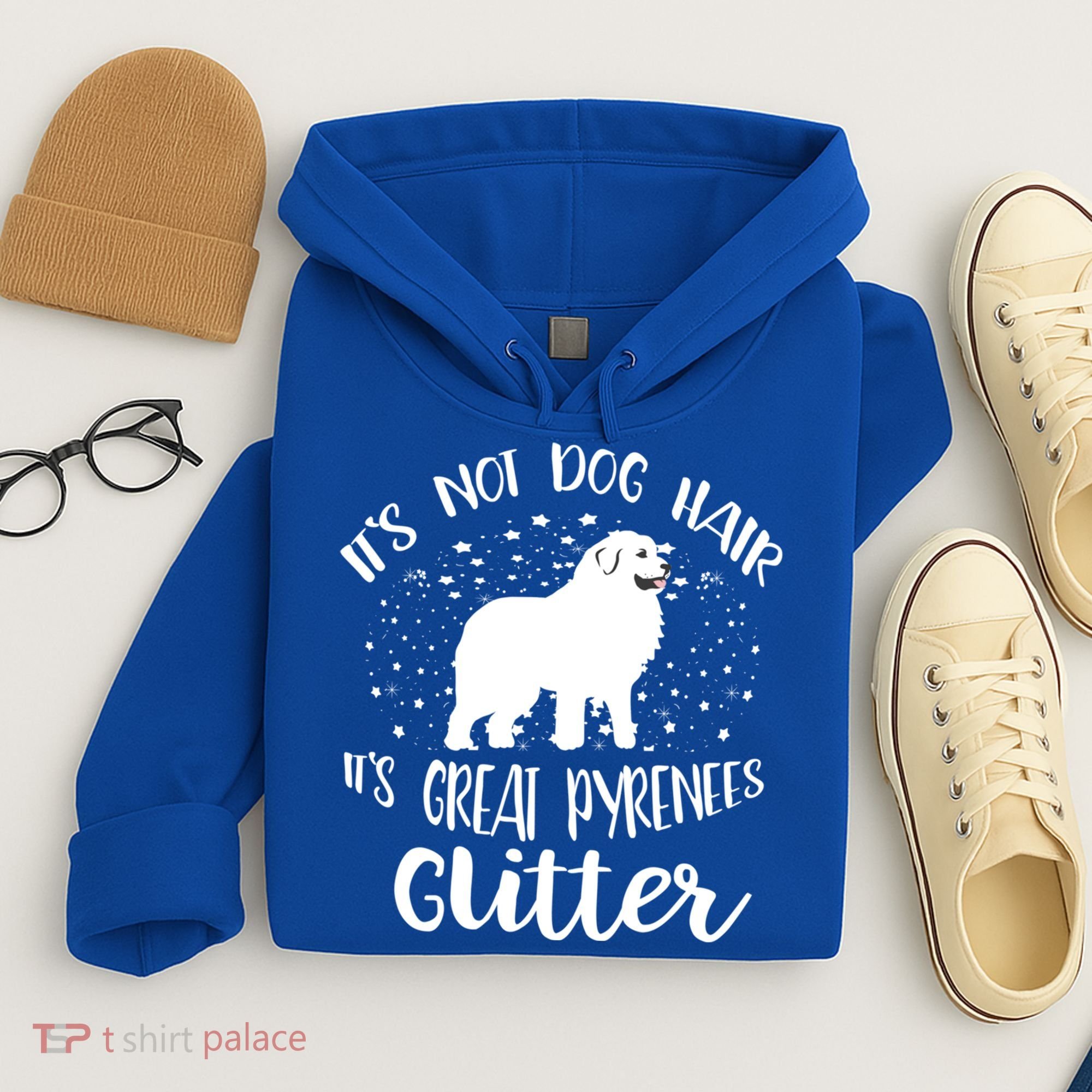 Its Not Dog Hair Its Great Pyrenees Glitter For Funny Gift Hoodie