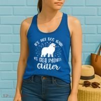 Its Not Dog Hair Its Great Pyrenees Glitter For Funny Gift Women's Tank Top thumb 2