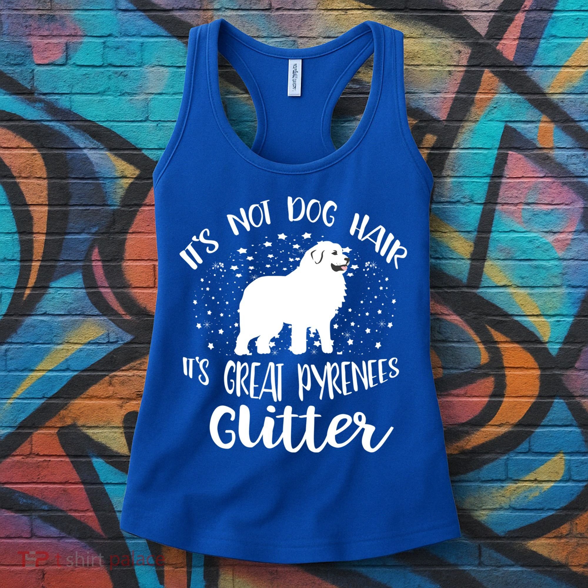 Its Not Dog Hair Its Great Pyrenees Glitter For Funny Gift Women's Tank Top