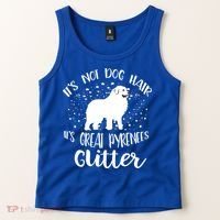 Its Not Dog Hair Its Great Pyrenees Glitter For Funny Gift Tank Top thumb 2