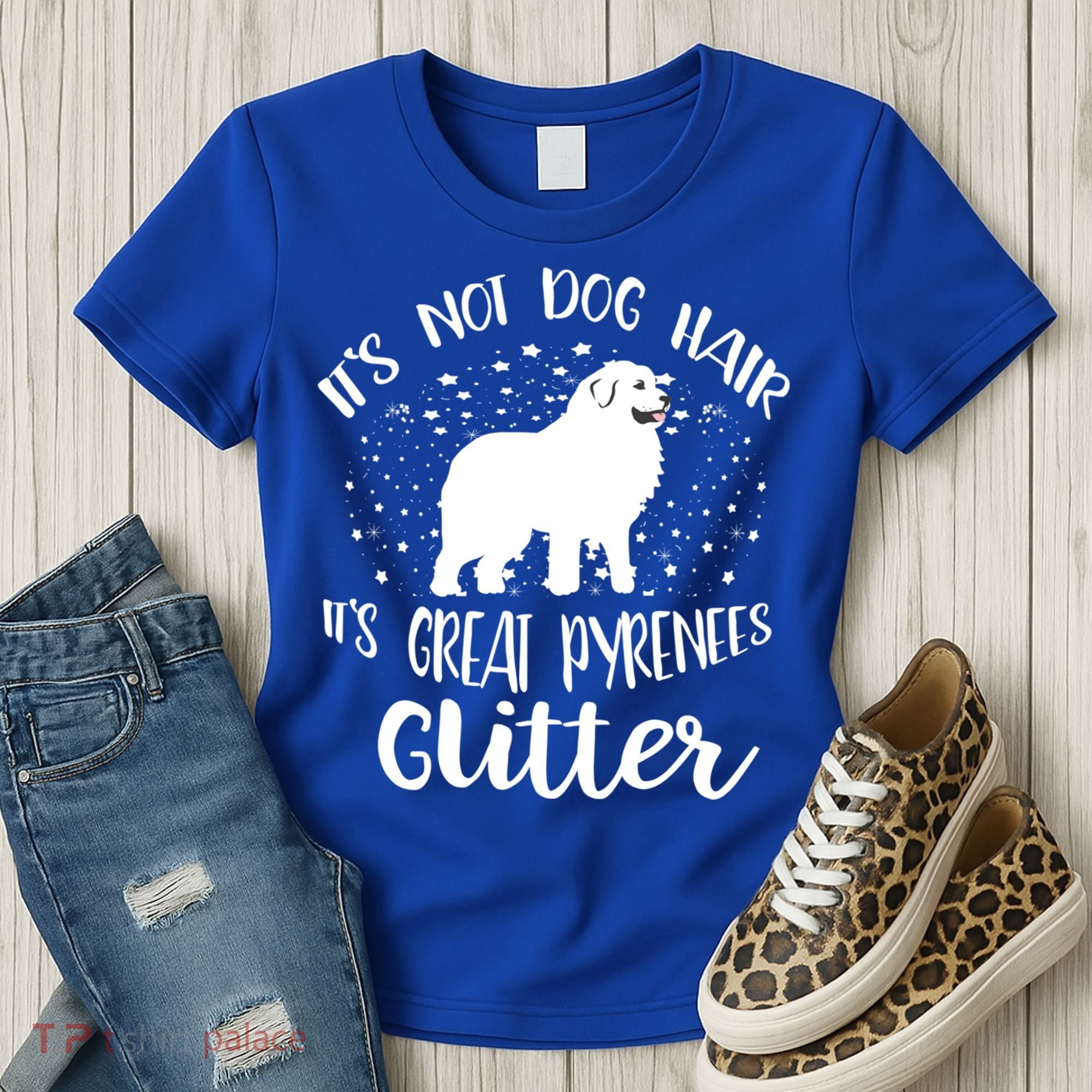 Its Not Dog Hair Its Great Pyrenees Glitter For Funny Gift Women's T-Shirt