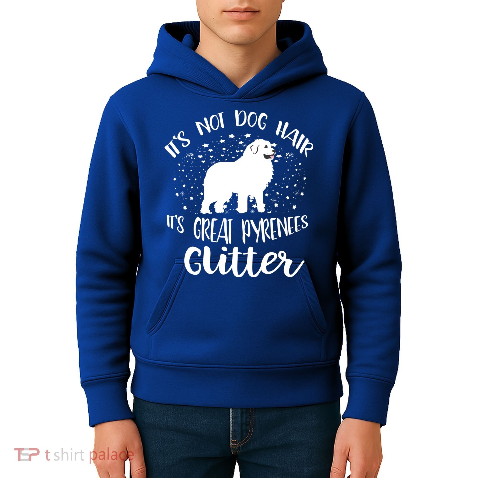 Its Not Dog Hair Its Great Pyrenees Glitter For Funny Gift Kids Hoodie