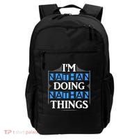 IM Nathan Doing Nathan Things Funny First Name Backpack thumb 0