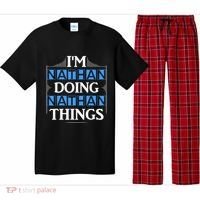 IM Nathan Doing Nathan Things Funny First Name Pajama Set thumb 0