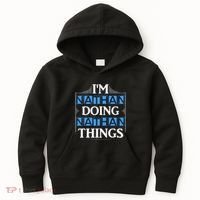 IM Nathan Doing Nathan Things Funny First Name Kids Hoodie thumb 0