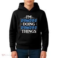 IM Nathan Doing Nathan Things Funny First Name Kids Hoodie thumb 4