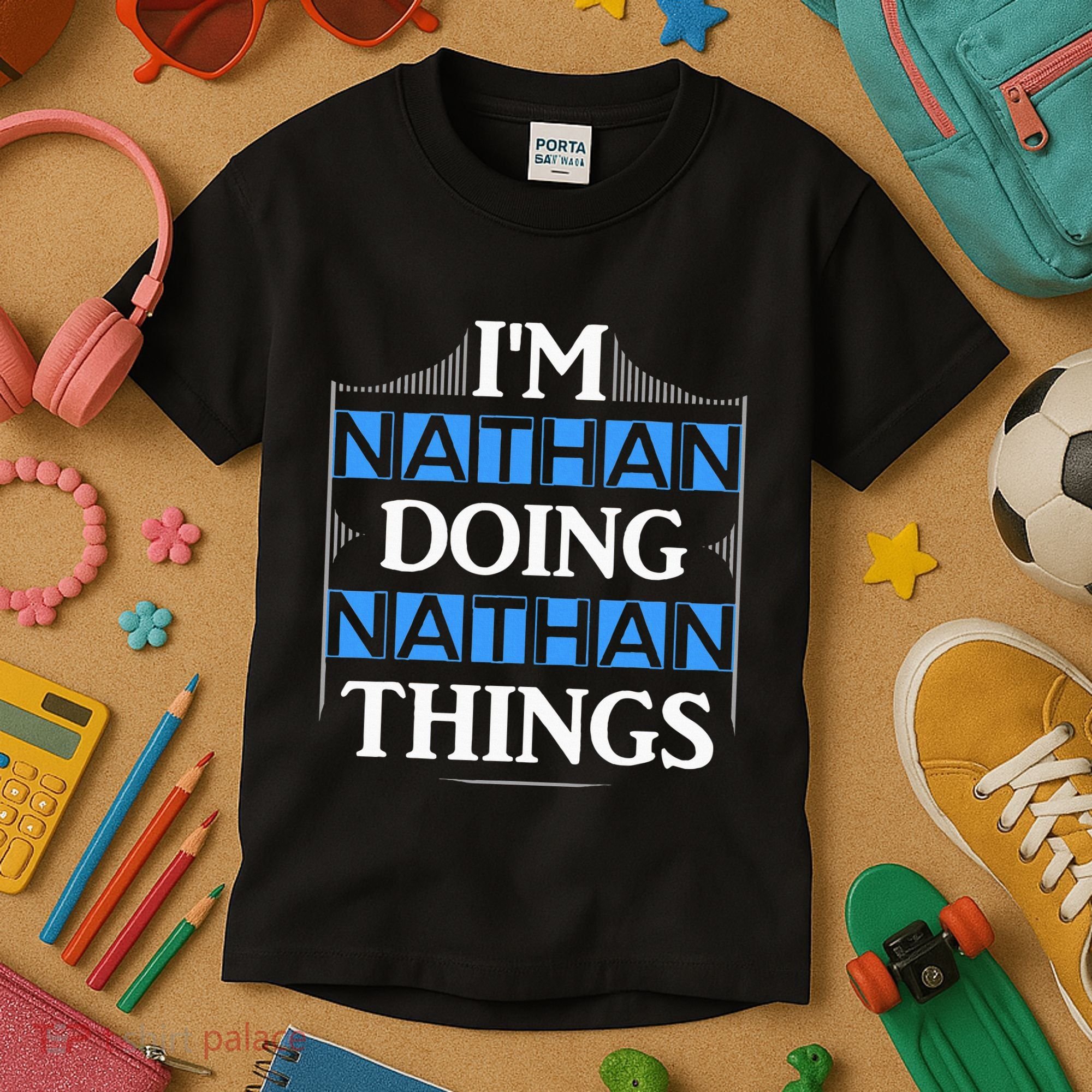 IM Nathan Doing Nathan Things Funny First Name Kids T-Shirt