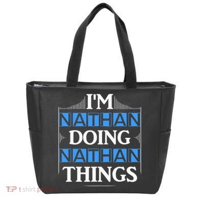 IM Nathan Doing Nathan Things Funny First Name Tote Bag