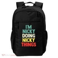 IM Nicky Doing Nicky Things Personalized Name Gift Backpack thumb 0