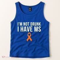 I'm Not Drunk I Have Ms Multiple Sclerosis Awareness Support Gift Tank Top thumb 2