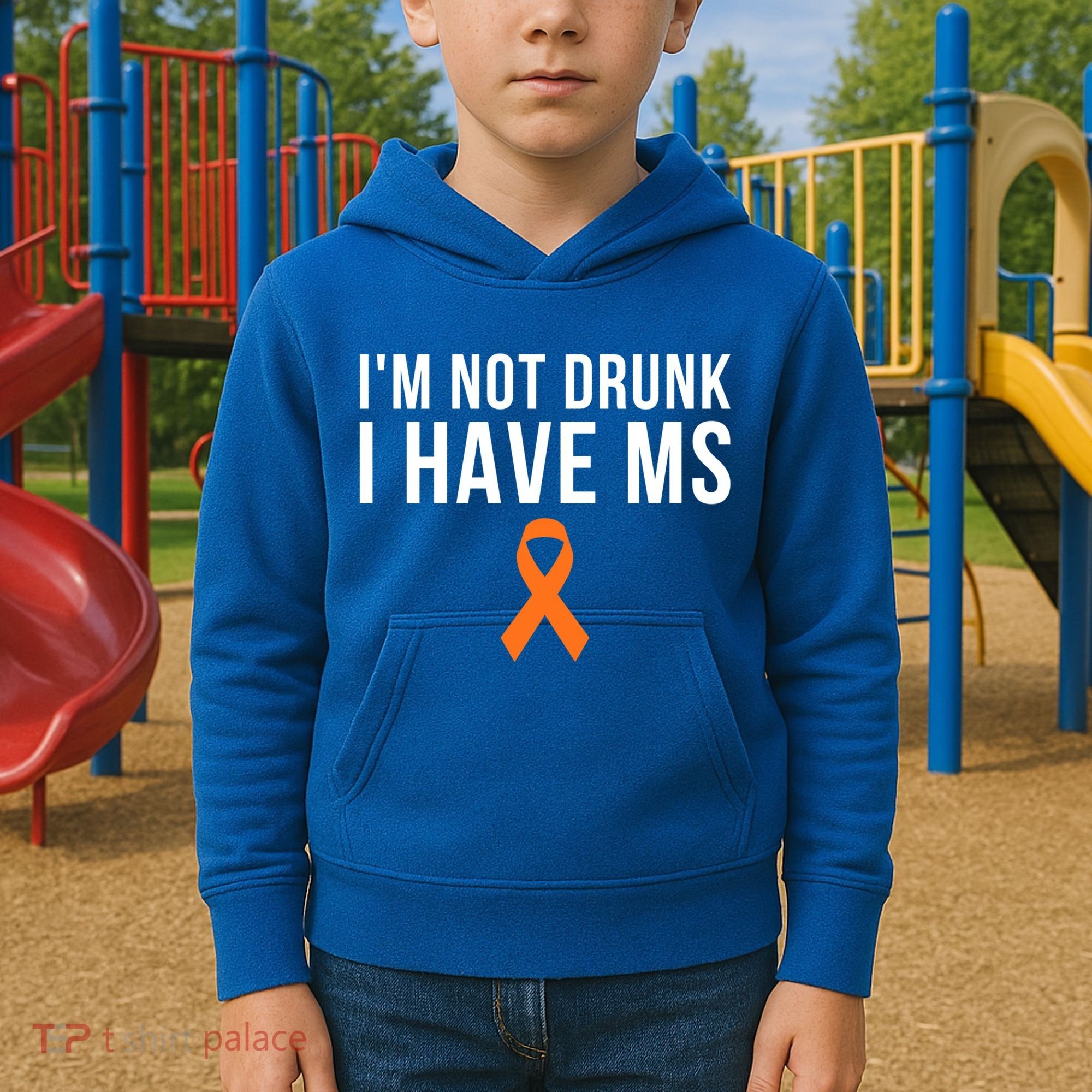 I'm Not Drunk I Have Ms Multiple Sclerosis Awareness Support Gift Kids Hoodie
