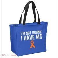 I'm Not Drunk I Have Ms Multiple Sclerosis Awareness Support Gift Tote Bag thumb 2
