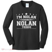 Im Nolan Doing Nolan Things Kids Long Sleeve Shirt thumb 0