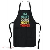 IM Nicky Doing Nicky Things Personalized Name Gift Apron thumb 0