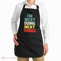 IM Nicky Doing Nicky Things Personalized Name Gift Apron thumb 2