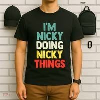 IM Nicky Doing Nicky Things Personalized Name Gift T-Shirt thumb 6