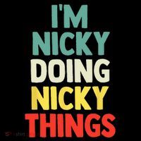IM Nicky Doing Nicky Things Personalized Name Gift Bucket Hat thumb 4
