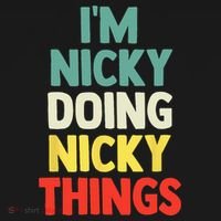 IM Nicky Doing Nicky Things Personalized Name Gift Ornament thumb 1
