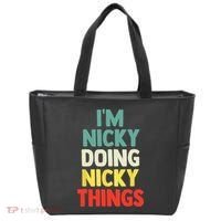 IM Nicky Doing Nicky Things Personalized Name Gift Tote Bag thumb 0