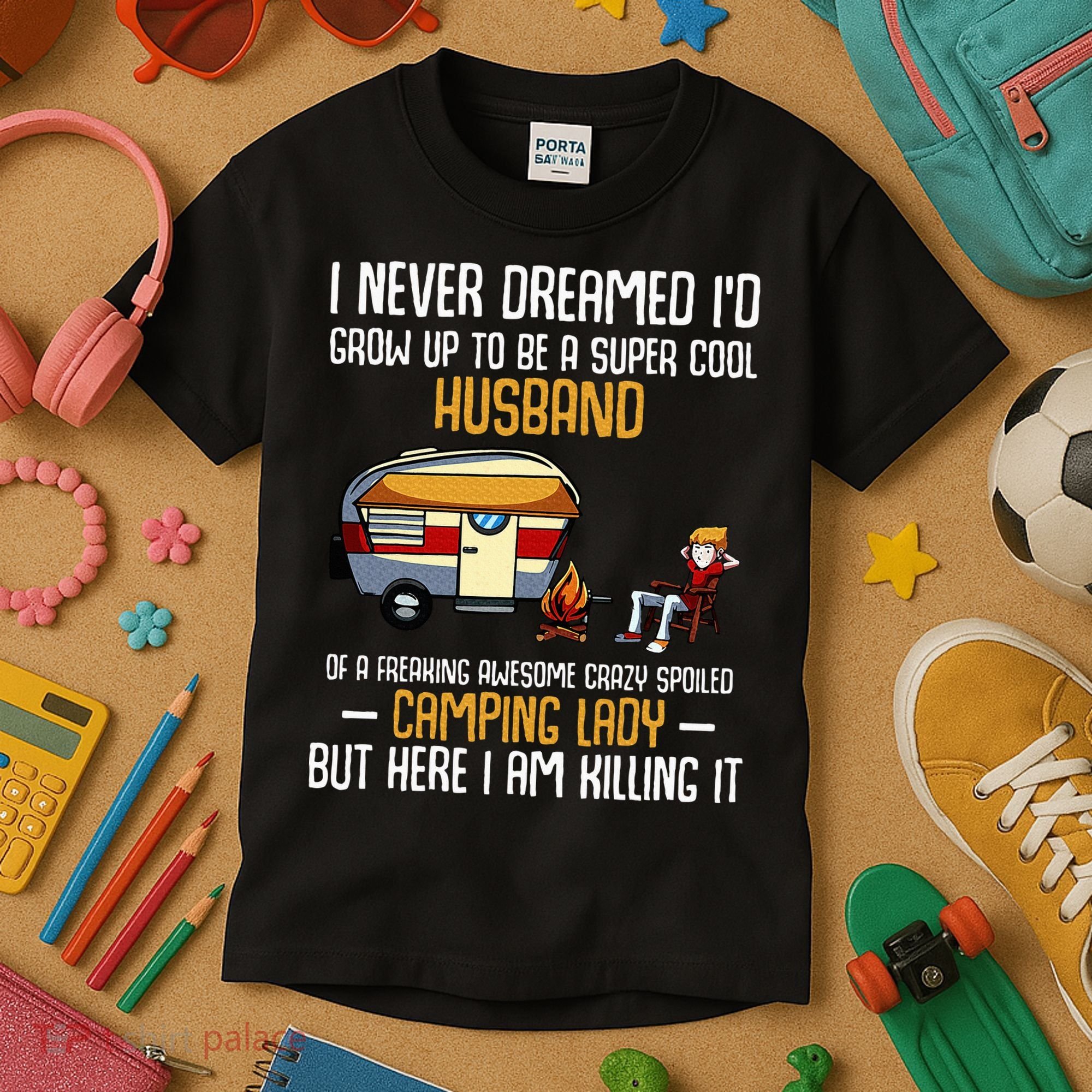 I Never Dreamed ID Grow Up To Be A Super Cool Husband Funny Kids T-Shirt