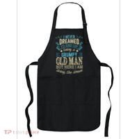 I Never Dreamed That I'd Become A Grumpy Old Man Grandpa Apron thumb 0