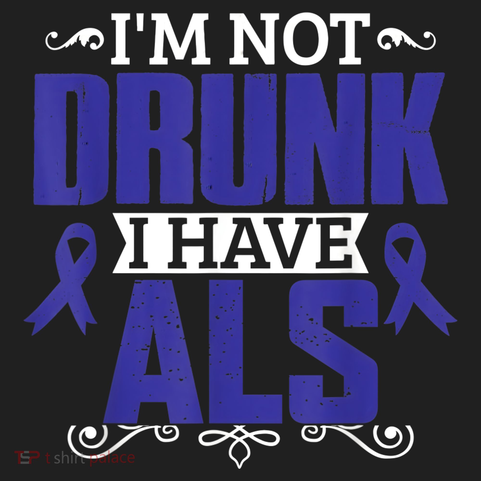 I'm Not Drunk i have ALS, ALS Awareness  Gift Women's Sweatshirt