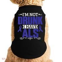 I'm Not Drunk i have ALS, ALS Awareness  Gift Doggie Tank thumb 0