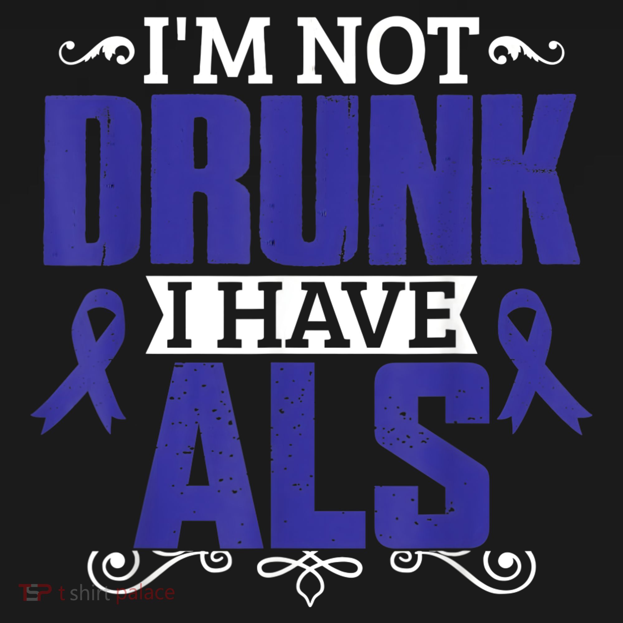 I'm Not Drunk i have ALS, ALS Awareness  Gift Yupoong Adult 5-Panel Trucker Hat