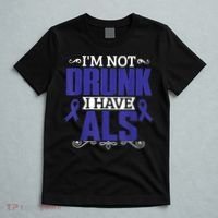 I'm Not Drunk i have ALS, ALS Awareness  Gift T-Shirt thumb 5