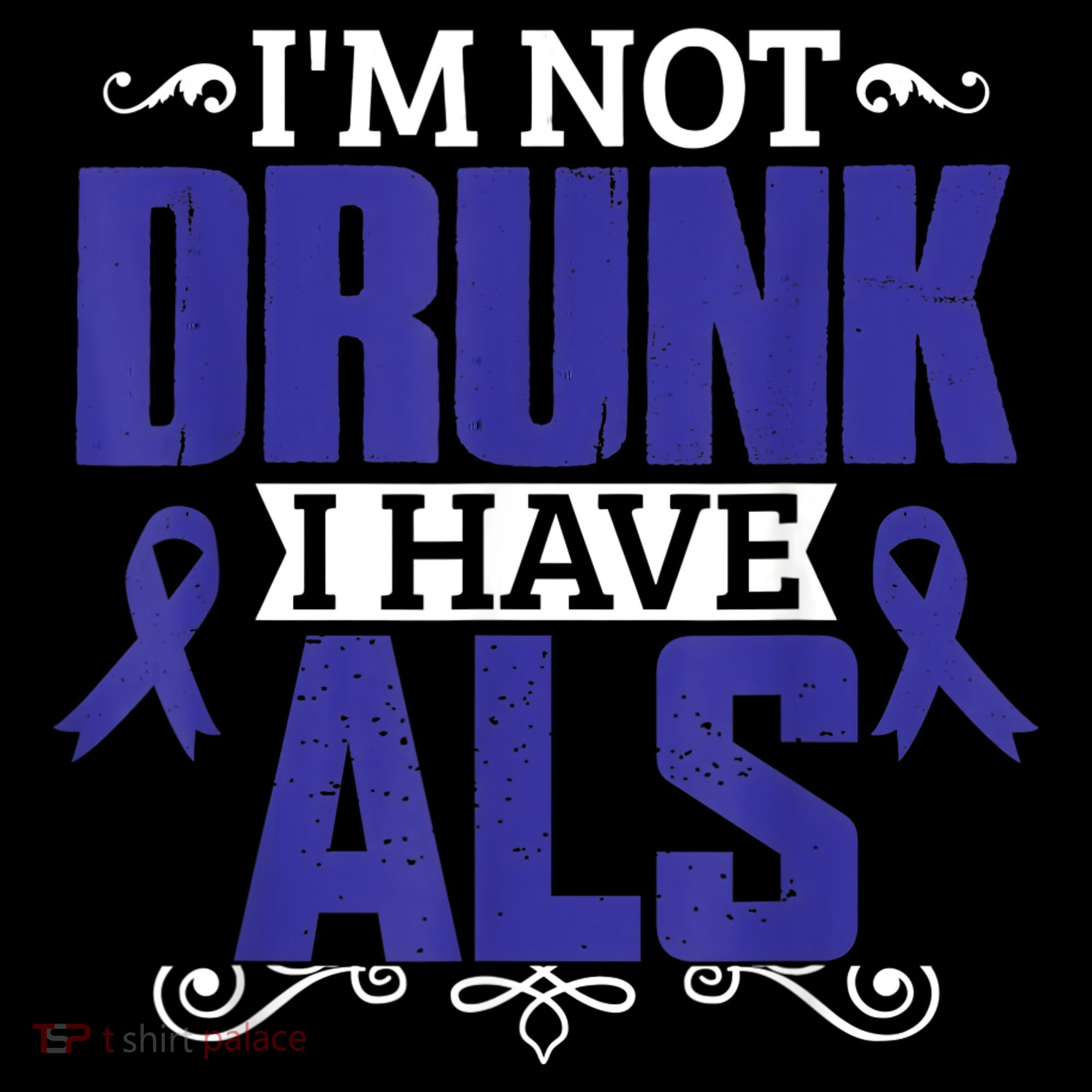 I'm Not Drunk i have ALS, ALS Awareness  Gift Mousepad