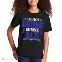I'm Not Drunk i have ALS, ALS Awareness  Gift Kids T-Shirt thumb 2