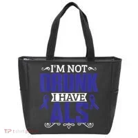 I'm Not Drunk i have ALS, ALS Awareness  Gift Tote Bag thumb 0
