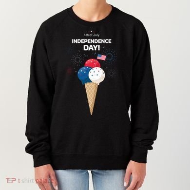 Independence Day Ice Cream Red White And Blue Women's Sweatshirt