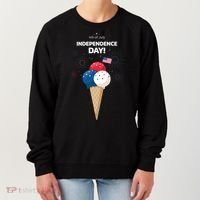 Independence Day Ice Cream Red White And Blue Women's Sweatshirt thumb 0